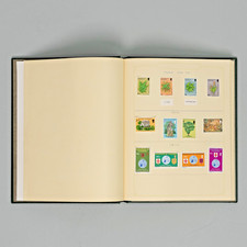 76 page UK Stamp Album ( Channel islands I.O.M ) approx 852 stamps.