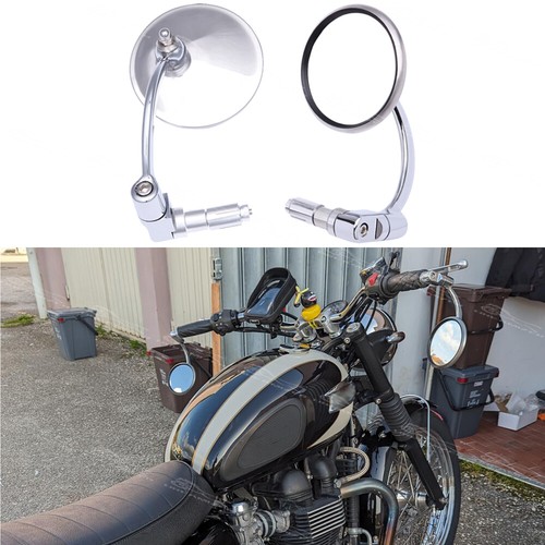 Chrome motorcycle bar - 2x,