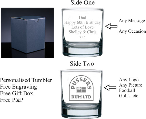Personalised 10oz pussers - personalised,