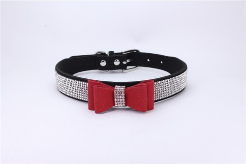 Dog collar suede - dog,