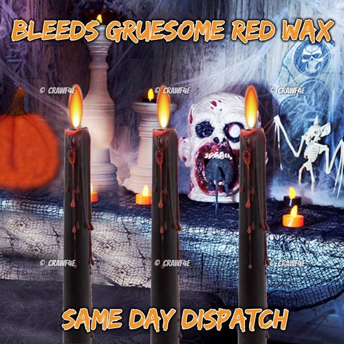 Halloween bleeding wax candles - wax,