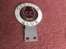 VINTAGE CAR BADGE.( CARAVAN