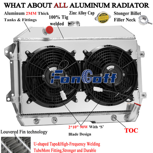 3row radiator shroud - 3row,