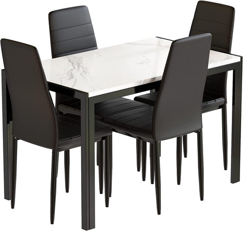Faux marble dining - marble, set
