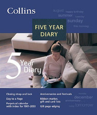 Collins Five Year Diary - Black