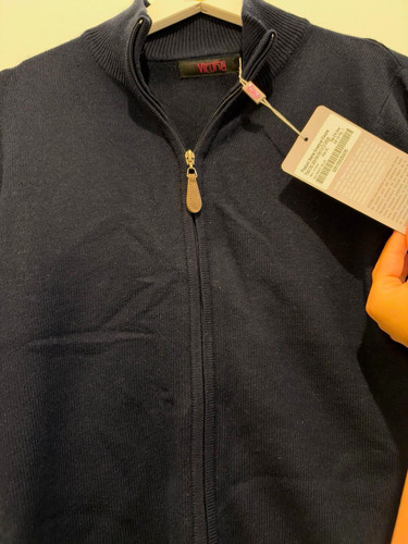 Vicuna navy blue cashmere knit - vicuna,