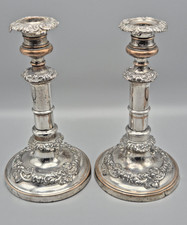 Pair antique silver - of,
