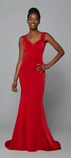 Romantica Red Christmas Bridesmaid Prom Wedding Evening Dress Lace Size 10 NEW