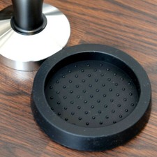 Espresso Coffee Round Tamping/Tamper Pad/Holder BLACK Food Grade Silicone Mat