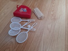 vintage Sindy tennis set with bag, excellent condition