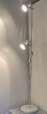 Vintage Floor Lamp with Two Directional Spots in White