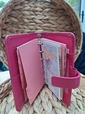 Filofax pink pocket size with