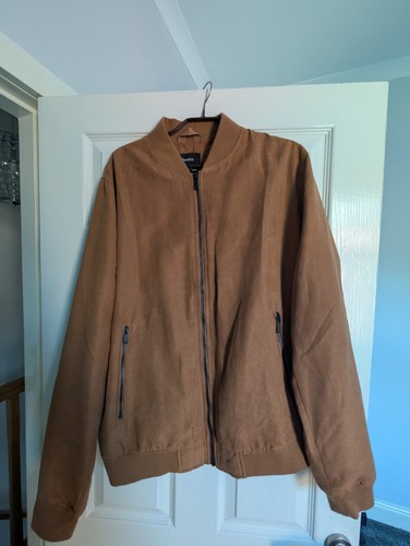 Bershaka brown jacket - mens, xl