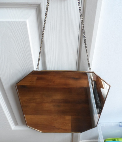 Luxurious gold metal mirror - gold,
