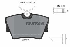 Rear Brake Pad Set Fits Fiat