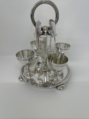 Antique silver plated egg - antique,