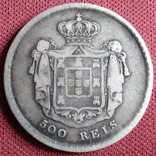 1859 portugal 500 reis - portugal,