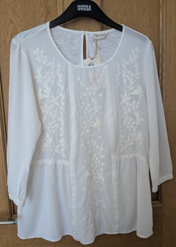 Indigo ivory embroided - indigo,