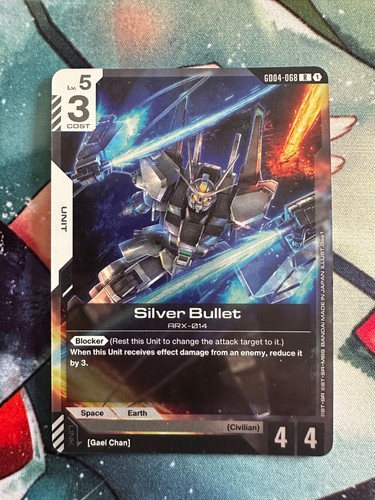 Gundam card game silver - card,
