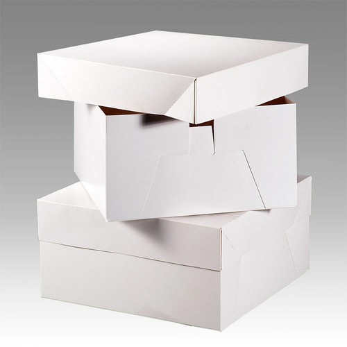 Wedding white cake boxes - cake, 8"