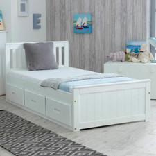 White Mission Single Bed