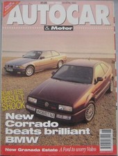 Autocar magazine 29 April 1992 featuring VW Corrado VR6, Renault A610, BMW