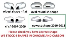 CHROME WING MIRROR SIDE VENT COVERS FITS JAGUAR XF 2011-2016 X250 MODELS