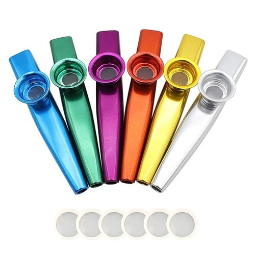 Metal kazoo with flute film - metal,