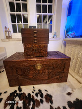 DMC VINTAGE WOODEN CHEST OF