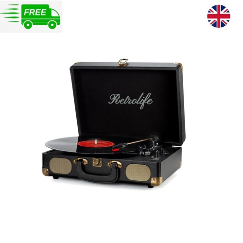 Stylish dark black turntable - stylish,