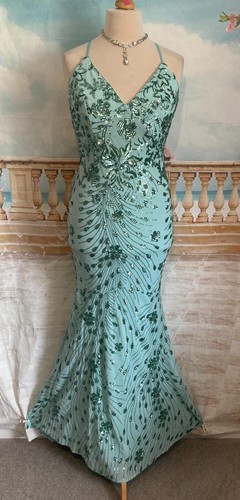 Maxi evening dress green - maxi,