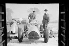 Cooper Car Company A Cooper Bristol 2 Litre race car being fueled - 1953 Photo