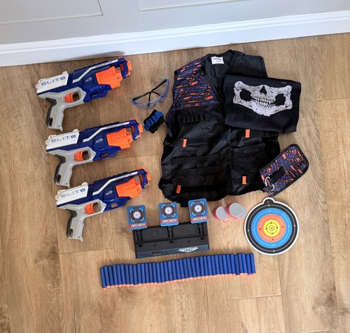 Nerf elite guns with - elite, target