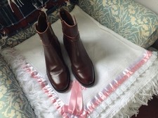 Women's Brown Leather Boots M