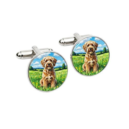 Labradoodle dog cufflinks - labradoodle, –