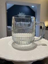 Budweiser Budvar Glass Tankard. Excellent Condition 