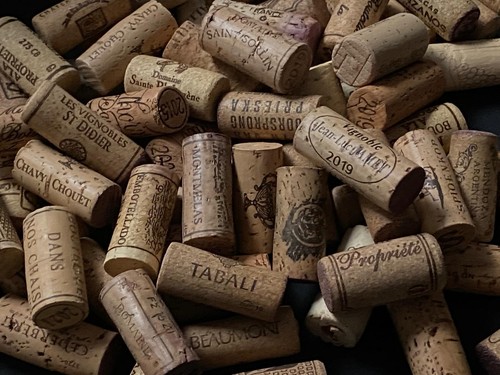 100 natural wine corks - x,