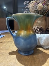 Beswick Pitcher Jug Art Blue Green Gold
