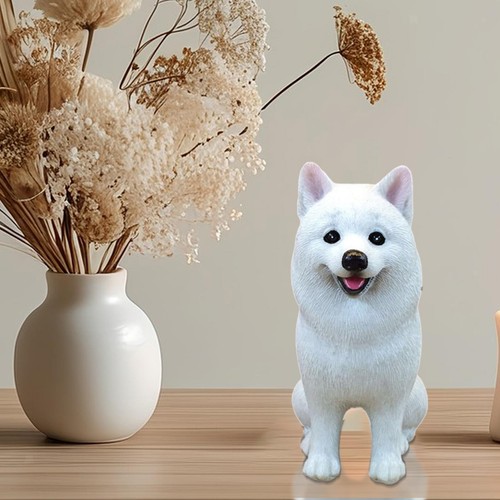Samoyed dog figurine ornament - figurine,