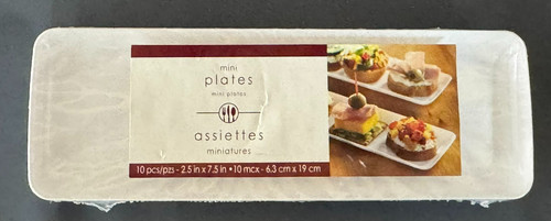 Amscan mini plates white - amscan,