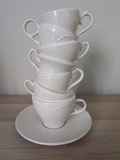 Next Teacup Home Vase white Novelty vase stacked tea cup pile shabby chic Xmas