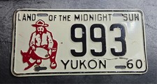 1960 Yukon License Plate Tag