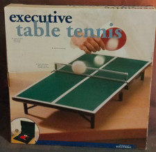 Executive Desktop Table Tennis Ping Pong Set – Foldable, with Box – Excellent