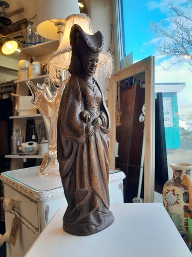 Antique hand carved wooden - carved,