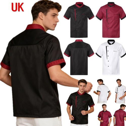 Men women short sleeve chef - uk,