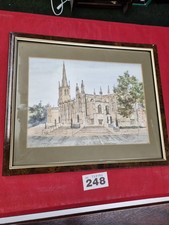 RARE JANE PEARSON Signed Print Wakefield Cathedral West Yorkshire Architecture