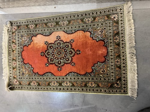 Kashmir silk rug 75x125cm - silk,