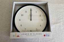Jones Black Quartz Wall Clock