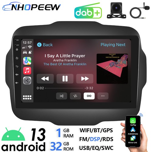 Dab carplay android13 head - 9",