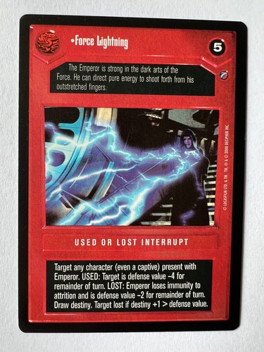 Star wars ccg force lightning - wars,